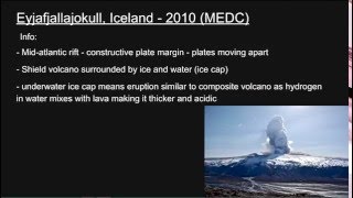 A2 Geography Tectonics Part 2 Vulcanicity amp Volcanic Case Stuides [upl. by Noguchi431]