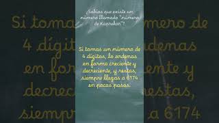 ¿Sabías que existe un número llamado quotnúmero de Kaprekarquot curiosidadesmatemáticas matemáticas [upl. by Reinert]