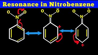 Resonance structures of Nitrobenzene  reonance in nitobenzene [upl. by Aenil]