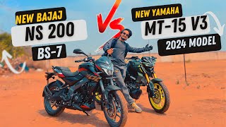 Ns 200 VS yamaha mt15 v3 full comparison with all new 2024 models which is better mt15 ns200 [upl. by Otrebliw]