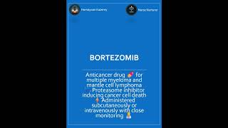 Bortezomib Anticancer drug for multiple myeloma and lymphoma 💊⚡🧑‍⚕️ nursing drug cancer [upl. by Ahsena581]