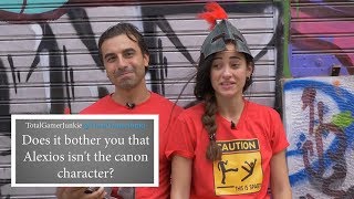 Assassins Creed Odyssey Actors Answer Your BURNING QUESTIONS In Character [upl. by Earl]