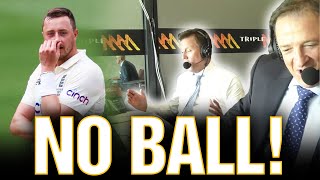 Ollie Robinsons Wicket Off A No Ball  Triple M Cricket [upl. by Fairleigh639]