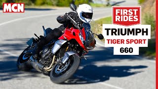 The Triumph Tiger Sport 660 is practical easy and exciting  MCN Review [upl. by Neyrb]