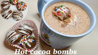 How to make hot cocoa bombs Hot Chocolate bombs easy recipe [upl. by Jay702]