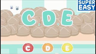 C D E  SUPER EASY Play Along [upl. by Anana]