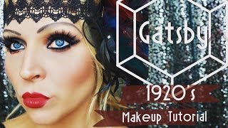 GATSBY GLAM 1920S MAKEUP TUTORIAL  WITH MODERN amp CLASSIC OPTIONS [upl. by Zerimar657]