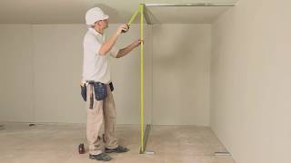 How to install a stud wall with insulation and access panels [upl. by Aicyla]