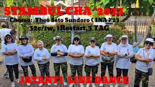 STAMBUL CHA 23 Line dance  Choreo  Theo Seto Sundoro  INA   Dalam Rangka HUT ABRI 5oct24 [upl. by Thapa722]