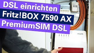 DSLAnschluss einrichten mit AVM FritzBOX 7590 AX SchrittfürSchritt Anleitung für Einsteiger [upl. by Connel93]