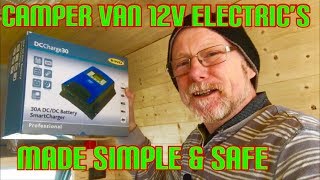 HOW TO 12V ELECTRICS CAMPER VAN SIMPLE AND SAFE [upl. by Anerbas]