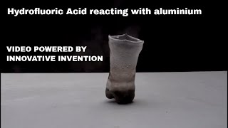 Hydrofluoric Acid reacting with aluminium [upl. by Arihsa]