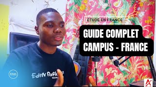 GUIDE COMPLET  ETUDE EN FRANCE🇫🇷 CampusFrance Aksantifly [upl. by Raybourne]