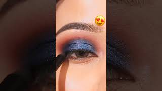 Learn Blue smokey glam makeup shorts makeup eyemakeup music rap [upl. by Nauaj]