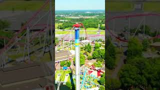 CAROWINDS REVIEW SHORT coastercontent amusementparkride themepark thrillchasers rollercoaster [upl. by Meehyr743]