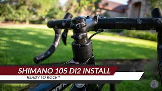 Installing the new Shimano 105 DI2 on a New Cannondale [upl. by Nolava]