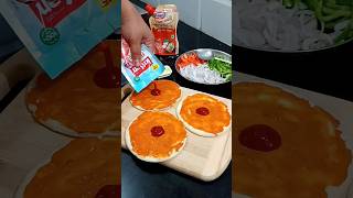 Tawa Pizza Recipe 10 min I Homemade Desi Pizza I Street Style l shorts shortsfeed viral trending [upl. by Rossi]