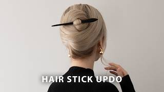 Easy Hair Up Hair Stick Tutorial ❤️ [upl. by Shurlocke312]