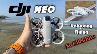 DJI NEO First Flying Footage and Unboxing [upl. by Oirogerg]