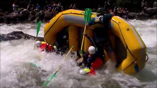 Best Whitewater Rafting Flips on the Ocoee River  Ocoee River Swim Team Action [upl. by Etteniotna]