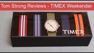 TIMEX Weekender Watch  Vintage Beige Dial  INDIGLO Back Light  Box Set with 5 NATO Style Straps [upl. by Ag]