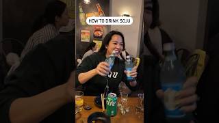 How to Drink Soju koreanfood sojukoreandrink [upl. by Ailes901]