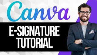 How To Make E Signature in Canva [upl. by Nashom]