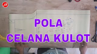 Membuat Pola Celana Kulot Lengkap [upl. by Eniarol]