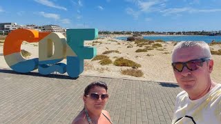 Fuerteventura Caleta de fuste beach walk [upl. by Letrice]