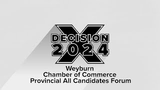 Decision 2024  Weyburn Municipal All Candidates Forum  AccessNow TV [upl. by Marten190]