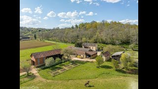 4bed property plus 2 holiday cottages 6 hectares and stables near Monpazier Dordogne [upl. by Nylzor]