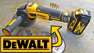 Dewalt DCG405N Cordless Angle Grinder 18V XR Brushless Unboxing amp Testing [upl. by Tingley]