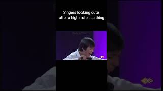 Singers looking cute after a high note is a thing  Ariana Dimash Katrina [upl. by Petulah]