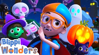 Blippis NEW Halloween Music Video  Blippi Wonders  Educational Cartoons for Kids [upl. by Judie]