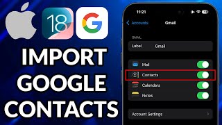 How To Import Google Contacts To iPhone  How To Sync Gmail Contacts To iPhone [upl. by Hanej]