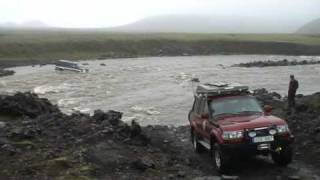 River crossing Iceland [upl. by Eivod]