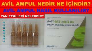 Avil Ampul Nedir Avil Ampulün Yan Etkileri Nelerdir Avil Ampul Nasıl Kullanılır [upl. by Kei]