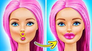 SCHIMBARE DE LOOK în BARBIE PĂPUȘA devine FRUMOASĂ cu trucuri de pe TikTok  Jocuri în Lumea La La [upl. by Lynde578]