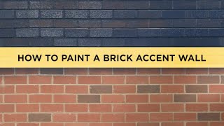 How to Paint a Brick Accent Wall with a Paint Sprayer [upl. by Reid]