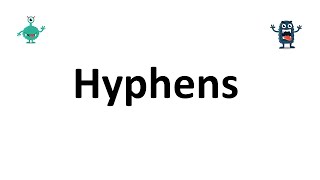 Using Hyphens [upl. by Nauqyt]