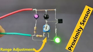 How to Build a Proximity Sensor Circuit with Adjustable Range zaferyildiz electronics led [upl. by Dyan]