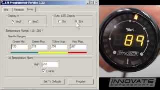 Innovate Motorsports MTX Series quotDual Functionquot Oil Pressure  Temperature Gauge Setup [upl. by Asenav]