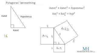 Matematikk 1P Geometri  Pytagoras læresetning [upl. by Nomihs]