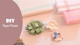 DIY Paper Flowers for Gift Wrapping  Gift Wrapping Ideas  Gift Wrap Decor [upl. by Gretel]