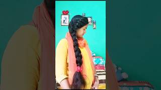 Beautiful Hairstyle For women Saree amp kurti hairstyle looking gorgeous😍hairstyleyoutubeshortsshor [upl. by Garnes]