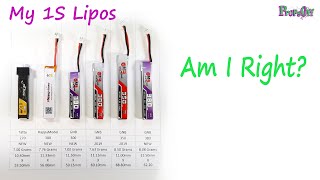 1S One Cell Lipo Batteries  My Thoughts [upl. by Asena]