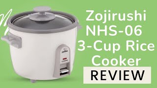 Zojirushi NHS06 3Cup Uncooked Rice Cooker Review [upl. by Ydnes429]