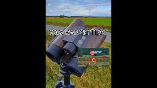 Kahles Helia RF range finder binocular  laser performance test [upl. by Annav]