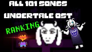 Ranking the Top 101 SONGS in the UNDERTALE SOUNDTRACK [upl. by Ticon587]