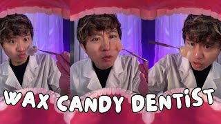 ASMR  Dentist finds wax candy in your teeth 🦷 [upl. by Inalaek]